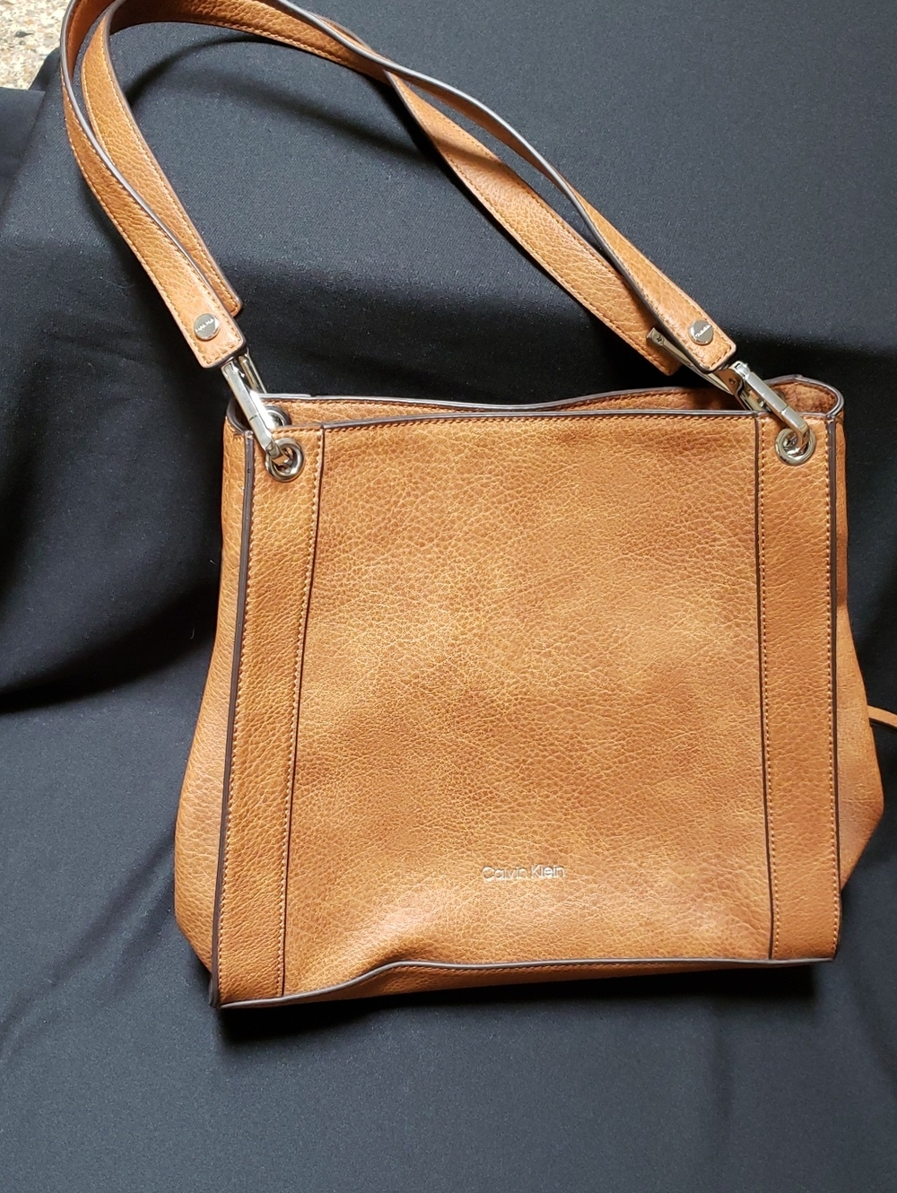 Calvin Klein Brown Satchel Handbag RN54163 CA57151